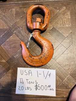 Crosby 11Ton Alloy Swivel Hook w/ Latch 