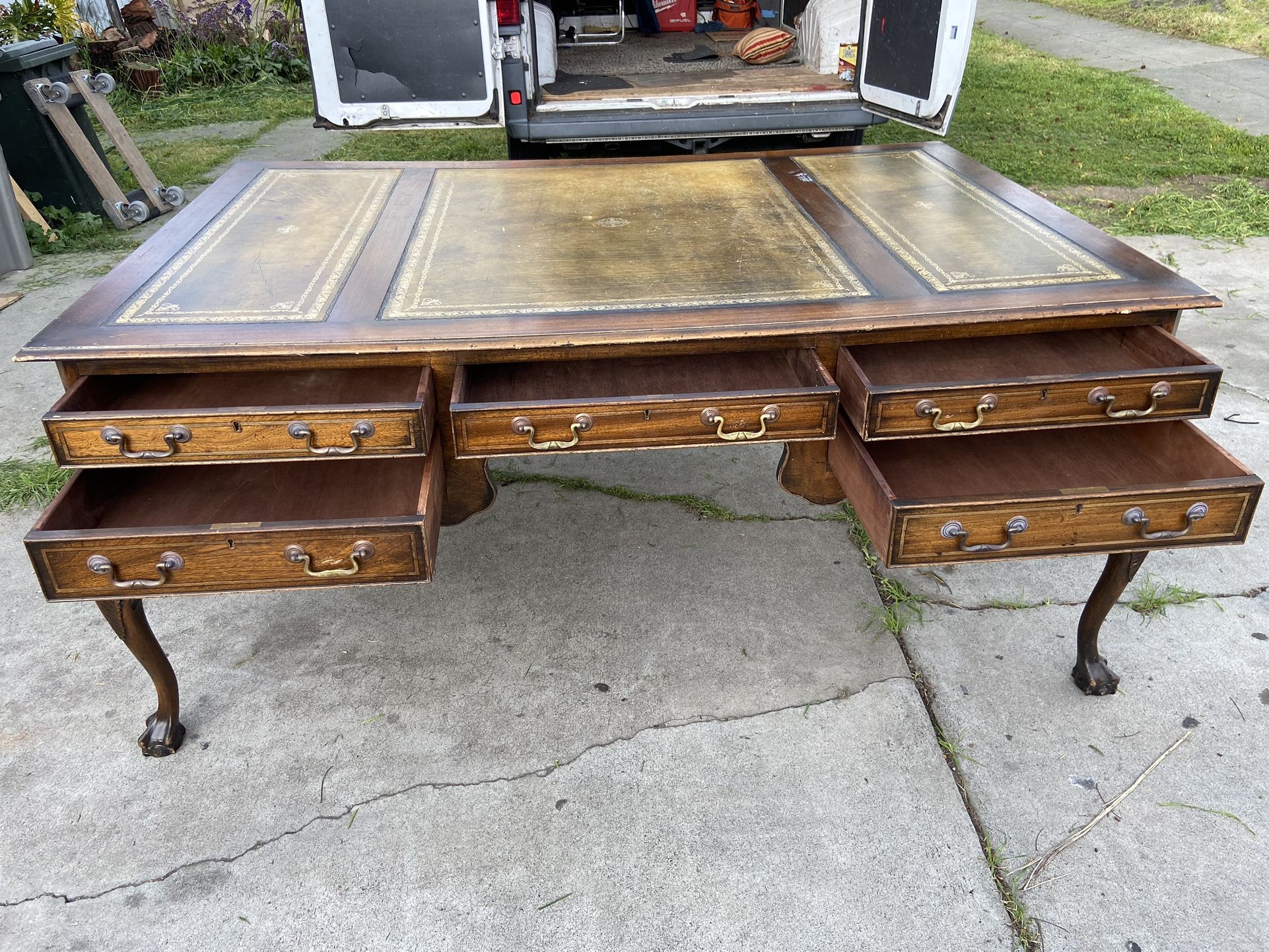 Antique English Chippendale Partners Desk