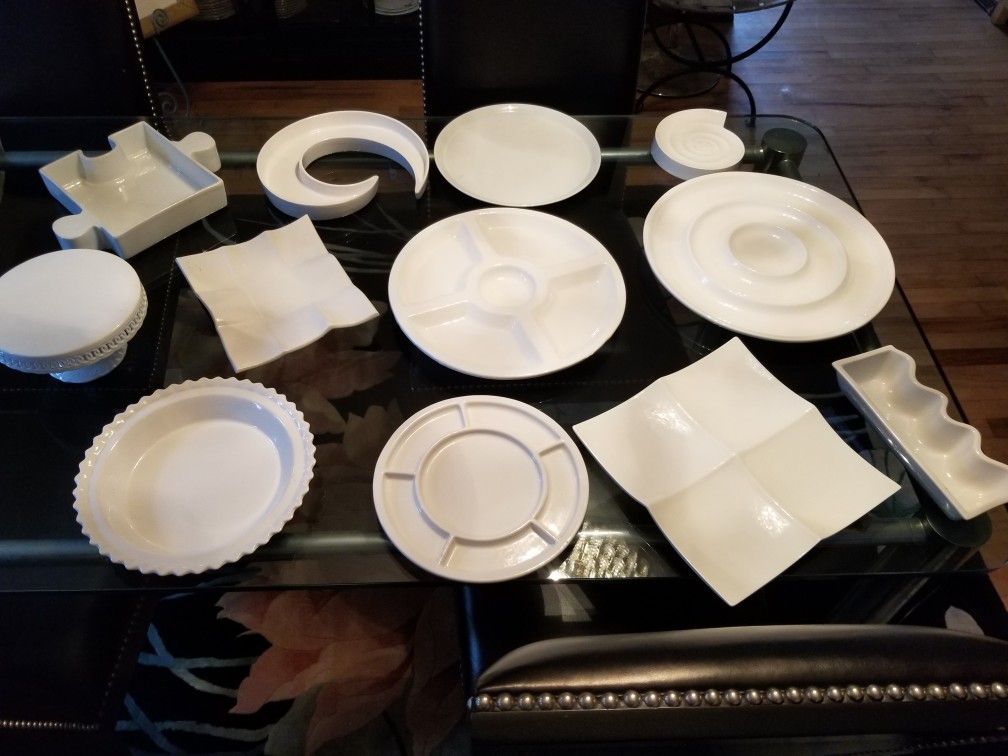 Collection Of Quality Serving Pieces. Most Imported