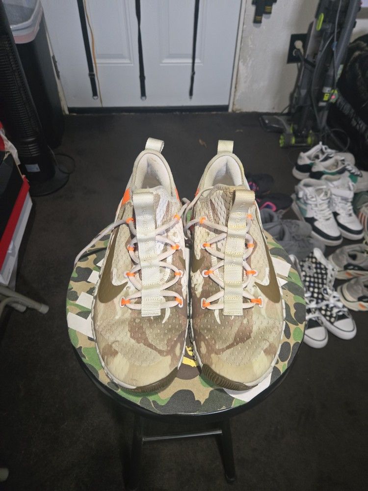 Nike Free Metcon 3 "Yuko Brown Camo" Orange Yukon CJ0861-028 Men's Size 11.5 Fit 11 Or 11.5 Excellent Condition 