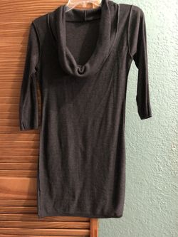 Sweater type dress (dark grey)
