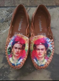 Purhepeche Frida Kahlo Woven Leather Huarache Flats