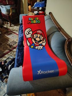 X Rocker Super Mario Floor Rocker Kids Gaming Chair Mario Edition Retired Rare