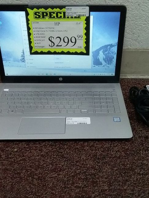 HP 15-CC500 15.6" Computer Laptop Windows 10, Intel Celeron i5-7200U 2.5GHz CPU, 1TB HDD, 8GB RAM 96091433156