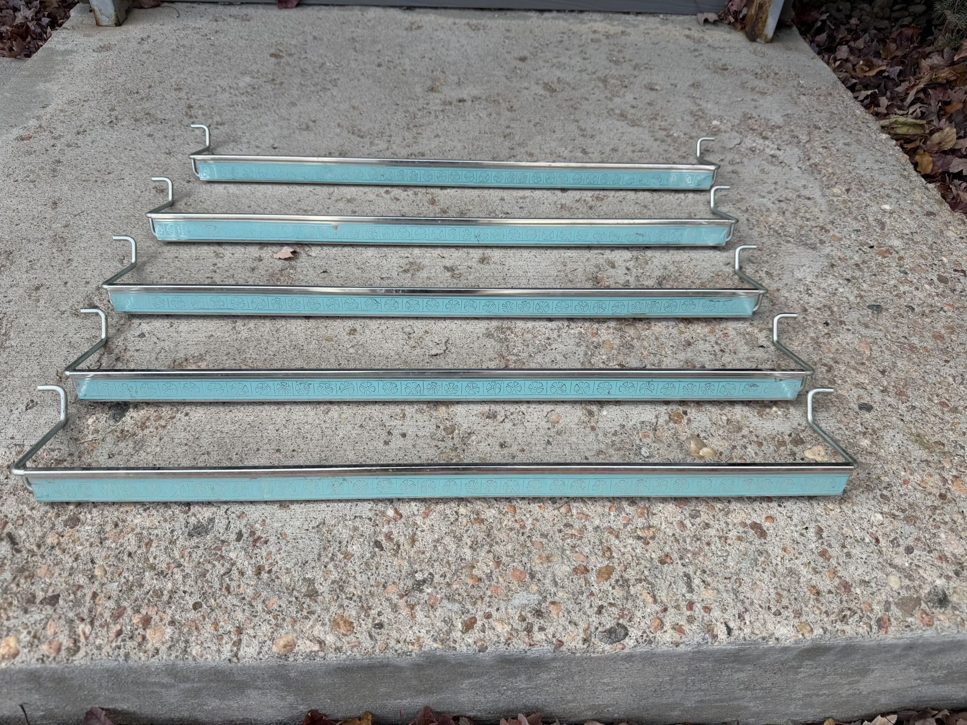 Vintage Mid Century Refrigerator Salvage Shelf Parts