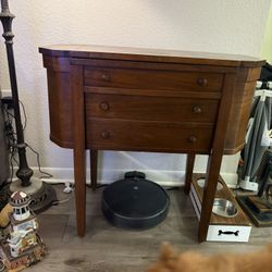 Antique Table Sewing Machine Missing