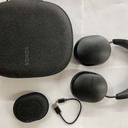 Sonos Ace - Black - Wireless Over Ear Headphones with Noise Cancellation  S49
