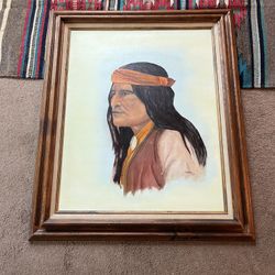 American Indian Oil Painting