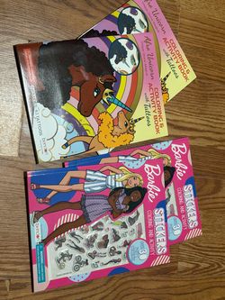 Barbie And Afro Unicorn Coloring Books All 4 are new