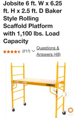 Rolling Scaffold Platform