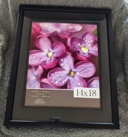 Lot of 4 Black Wood Picture Frames