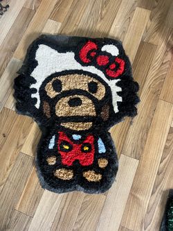 Hello kitty / bape rug