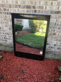 Ashley furniture dark wood espresso bedroom mirror