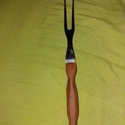 Cutco NO. 27 Classic Brown Handle Carving Fork