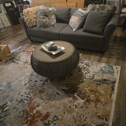 Like New Grey Couch and Decor