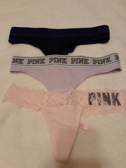 New PINK Victoria's Secret Thongs - 3 In Small for Sale in Coral Springs,  FL - OfferUp