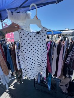 polka dot tank top