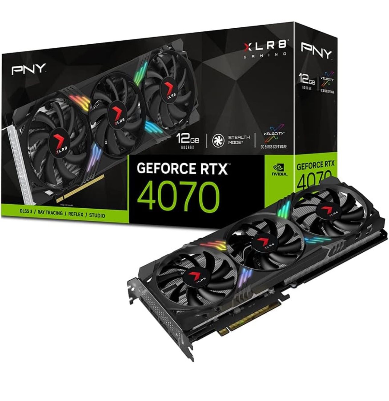 Nvidia GeForce RTX™ 4070 12GB XLR8 Gaming Verto Epic-X RGB™ Triple Fan Graphics Card DLSS 3