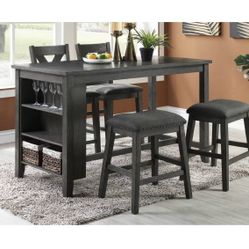 Dining Table Set With Chairs And Bench 