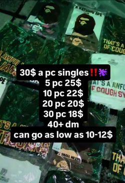 Cough syrup shirt 30$