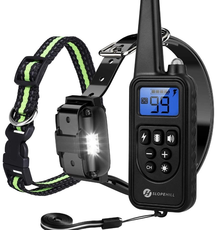 Slopehill Dog Training Collar, Waterproof Dog Shock Collar with 2600Ft