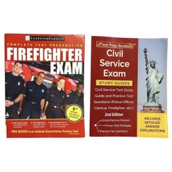 Firefighter Exam Test Prep Civil Service Study Guide & Practice Books