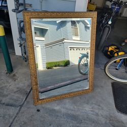 LARGE VINTAGE WALL MIRROR 