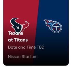 4 Titans Tickets To Texans Game