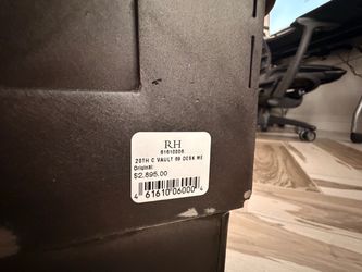 Restoration Hardware 20th C. Vault 69" Metal Executive Desk (Original $2,895)