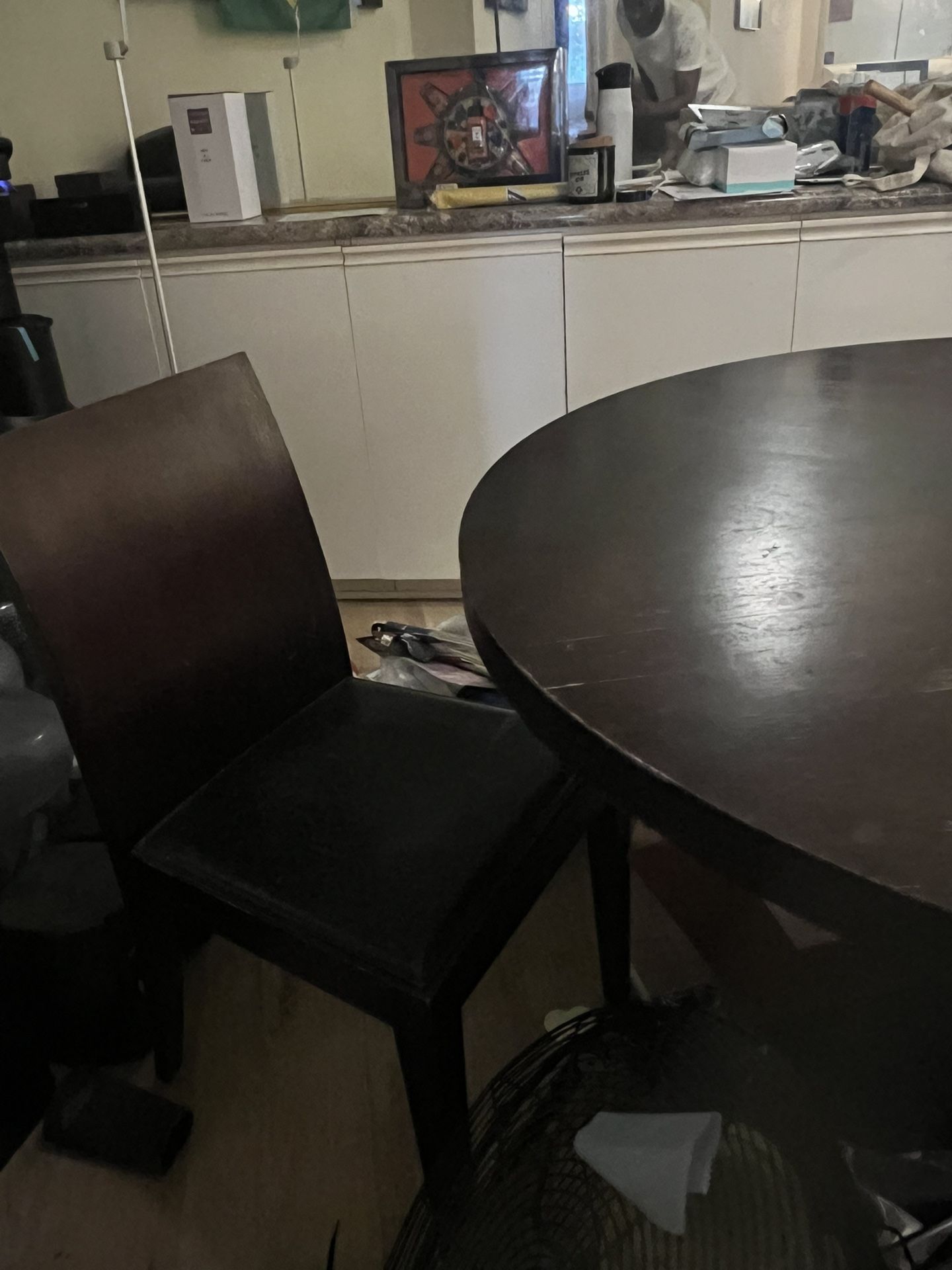 Wooden Table With Chairs (Full Set)