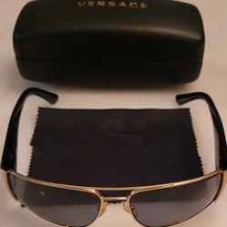 Black And Gold Original  Versace  Sunglass 