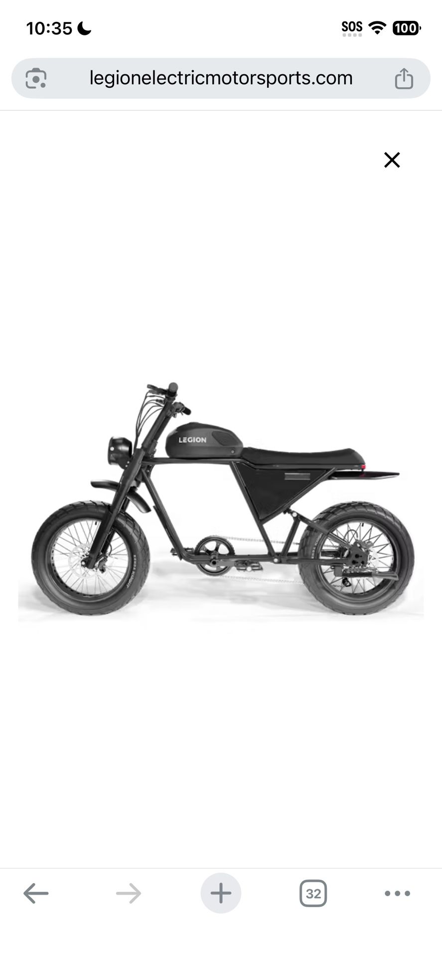 Legion E Cafe Racer E-bike 