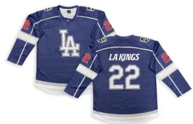 Los Angeles Dodgers LA Kings Special Promo Jersey Size Adult XL SGA 9/21/22