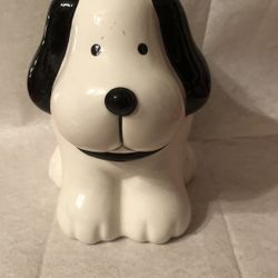 Pets Puppy Bone Hand Painted Coin Bank