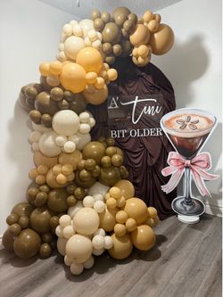 A’ Tini bit older balloon garland