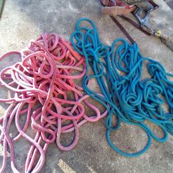 Climbing Rope And Saddle 