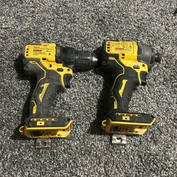 20v Brushless Dewalt Chuck Drill, 20v Brushless Dewalt Impact Drill, Dewalt Reciprocating Saw