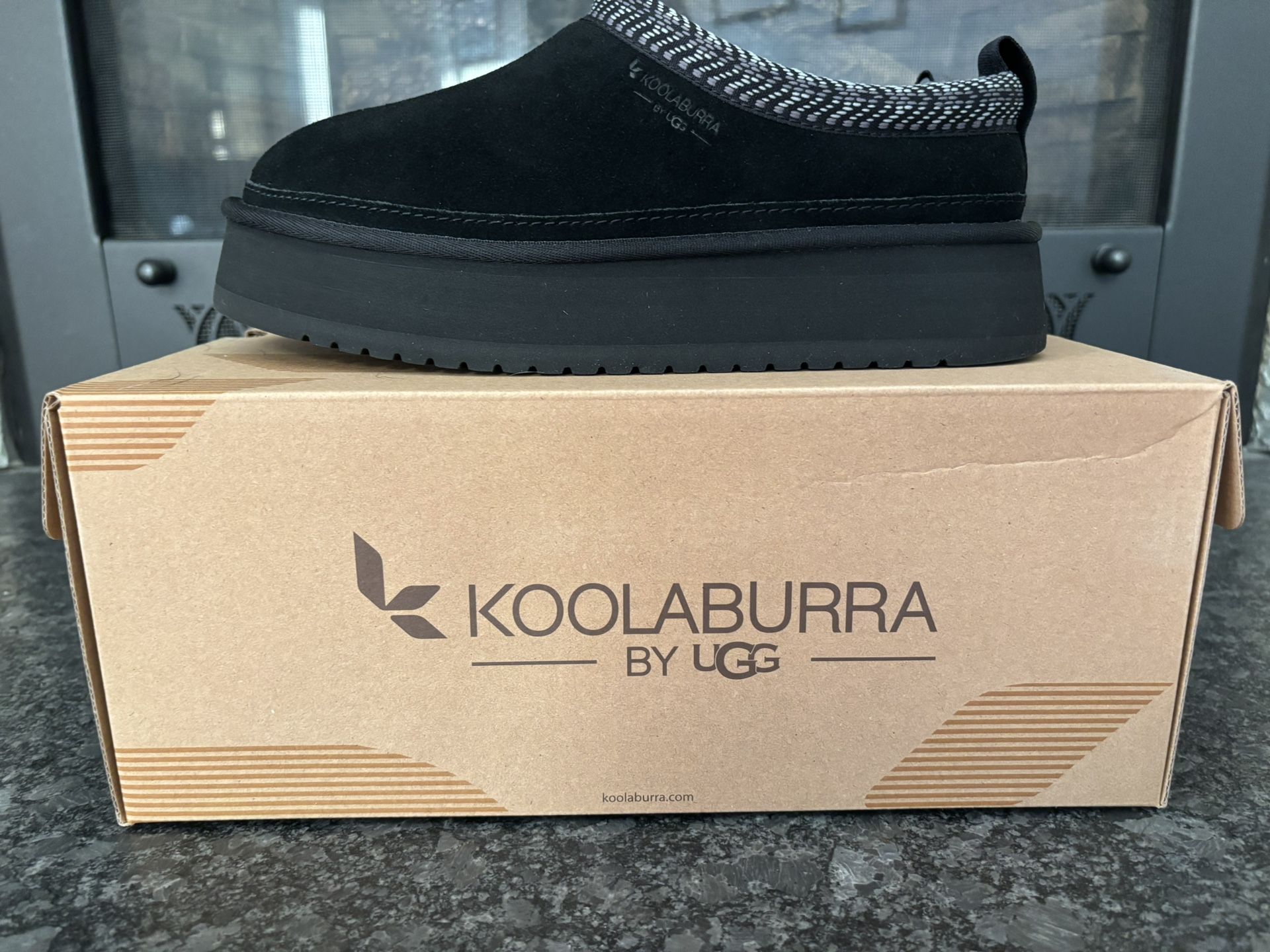 New Women’s Size 8 UGG Koolaburra Slides Black