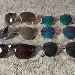 Sunglasses (Aviator and Round)