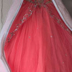 Quinceñera Dress Salmon Pink