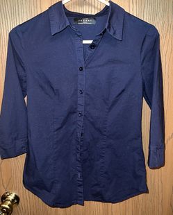 Navy Blue Woman’s Small Dress Shirt