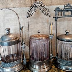 Antique Pickle Castors