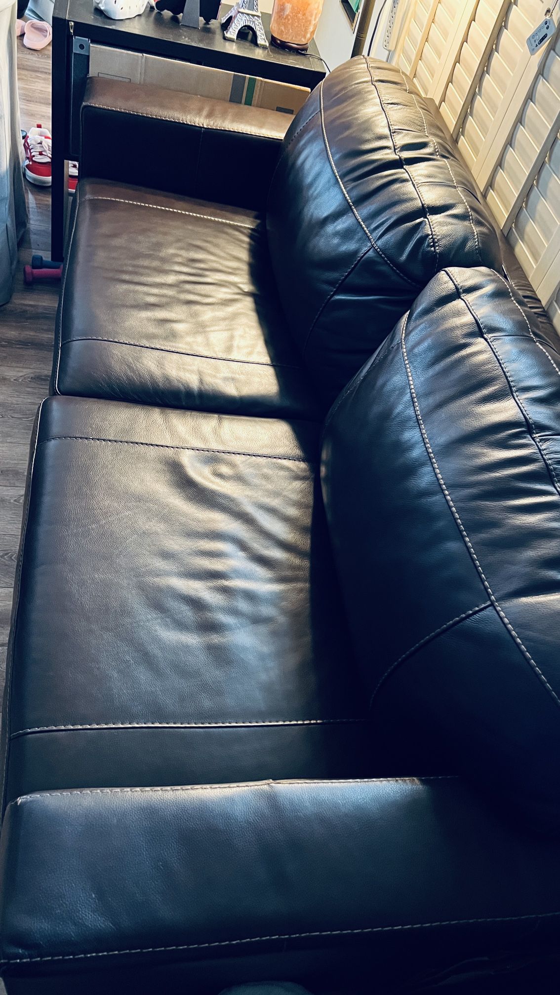 Ashley Genuine Leather Sleeper Sofa Queen Size
