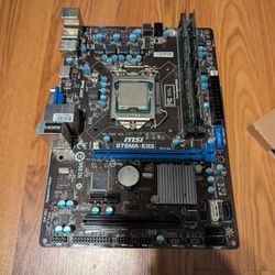 CPU i7-3770 - RAM 32GB - Msi Motherboard B75MA-E33 - PC parts
