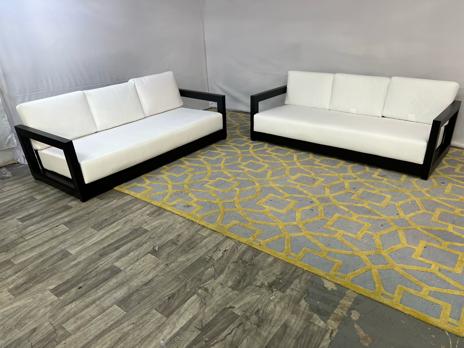 ( Delivery Available ) Joss and Main White Patio Couch Set