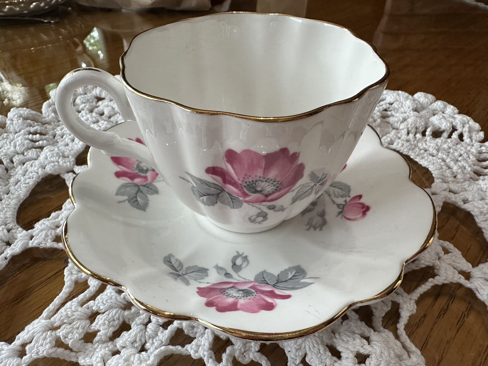 Taylor & Kent Bone China Cup & saucer Made In England 