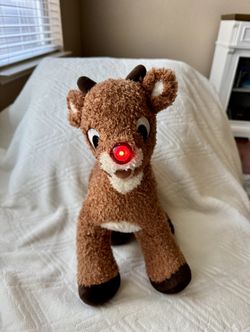 Build a Bear Rudolph Curly Hair Plush PREOWNED/USED Build-A-Bear 