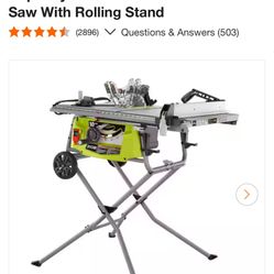 Ryobi Portable Table Saw 