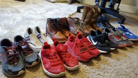 Lot of 11 Boy shoes 12t and 13t