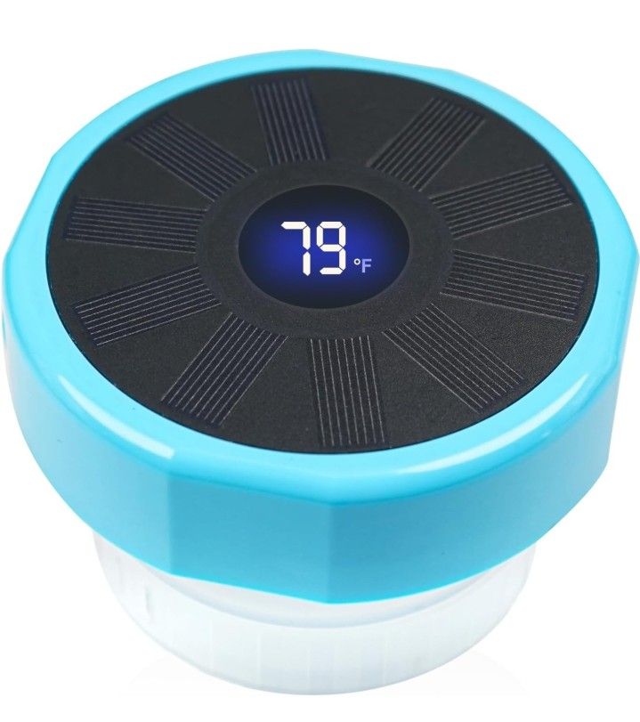 Smart Solar-Powered Pool Chlorine Floater: IP68 Floating Chlorine Bromine Dispenser